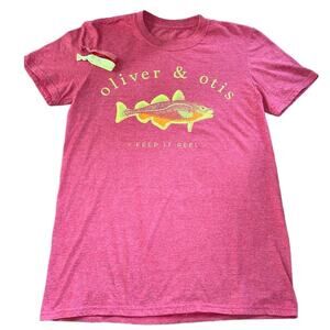 Oliver & Otis Keep It Reel Pink Seamless Short sleeve T-shirt 34" Chest